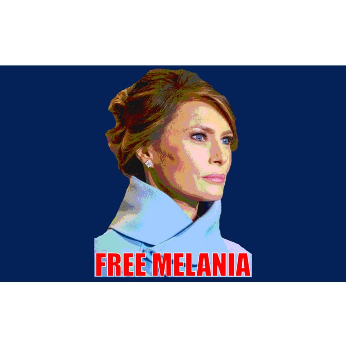 Free Melania Red Photo Bumper Sticker