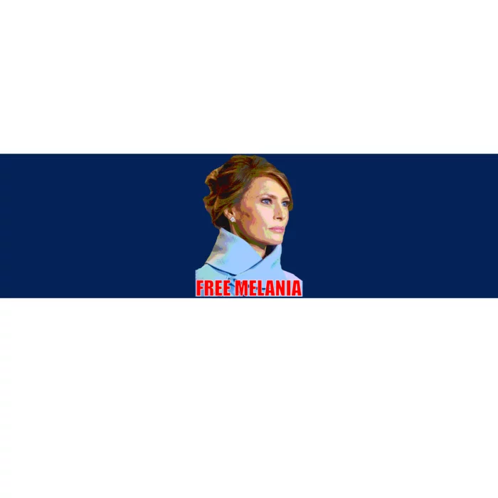 Free Melania Red Photo Bumper Sticker