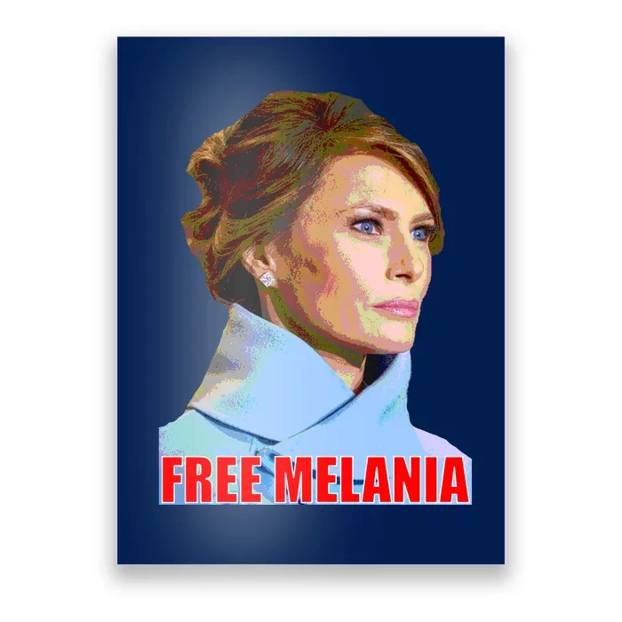 Free Melania Red Photo Poster