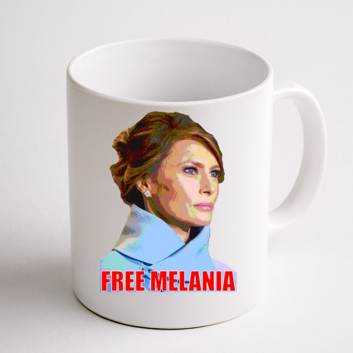 Free Melania Red Photo Front & Back Coffee Mug