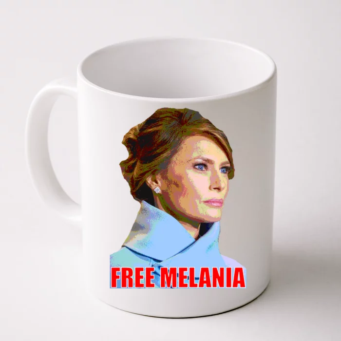 Free Melania Red Photo Front & Back Coffee Mug