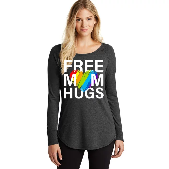 Free Mom Hugs LGBT Heart Women's Perfect Tri Tunic Long Sleeve Shirt