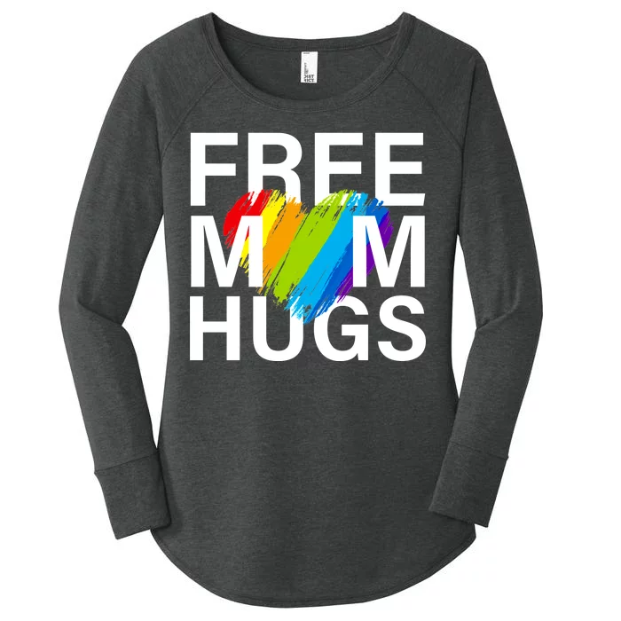 Free Mom Hugs LGBT Heart Women's Perfect Tri Tunic Long Sleeve Shirt