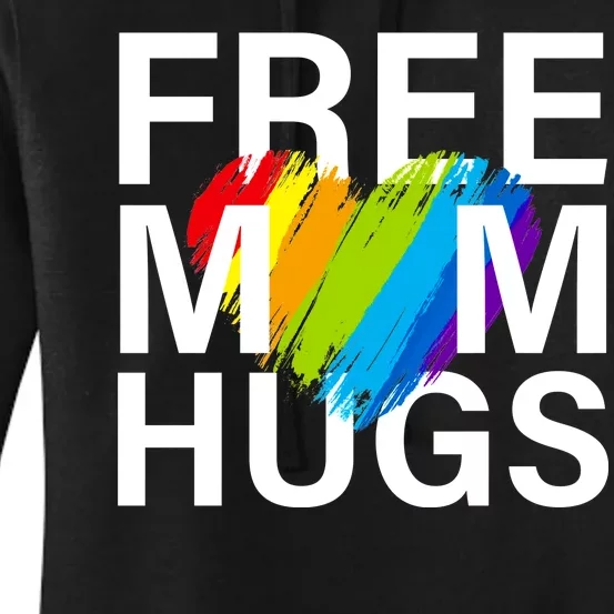 Free Mom Hugs LGBT Heart Women's Pullover Hoodie