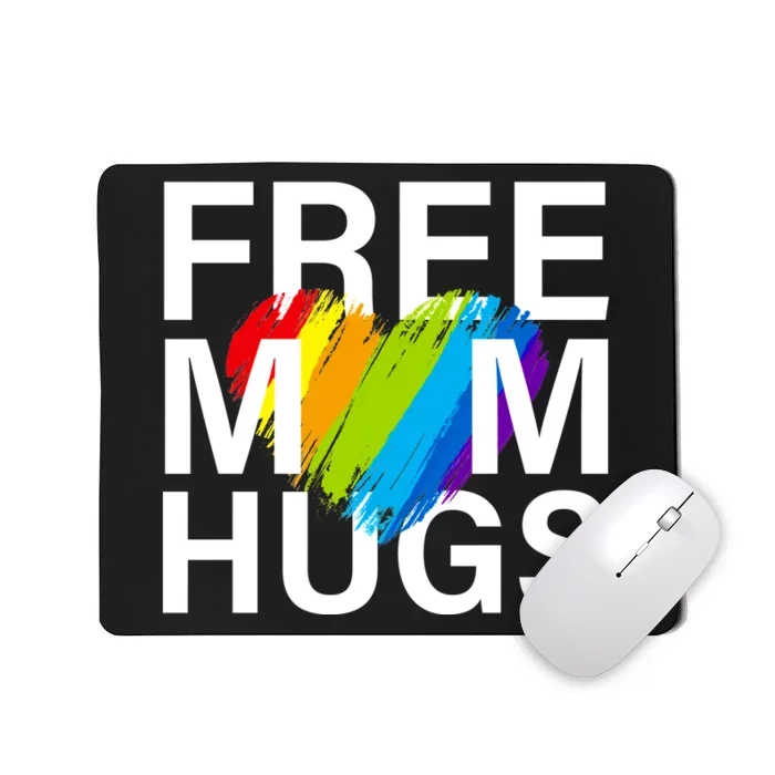 Free Mom Hugs LGBT Heart Mousepad