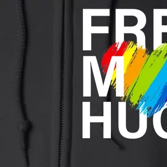 Free Mom Hugs LGBT Heart Full Zip Hoodie