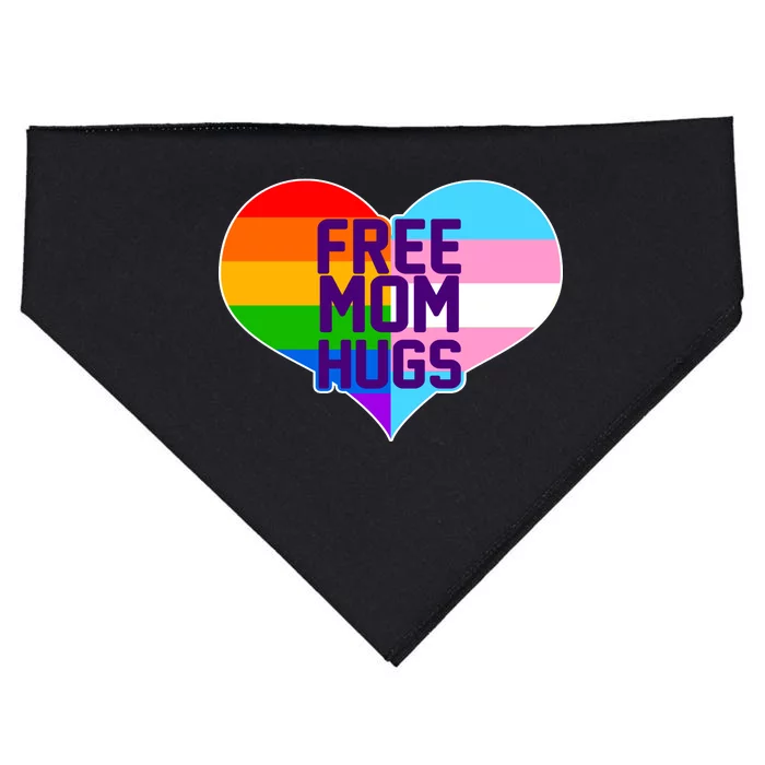 Free Mom Hugs LGBT Support USA-Made Doggie Bandana