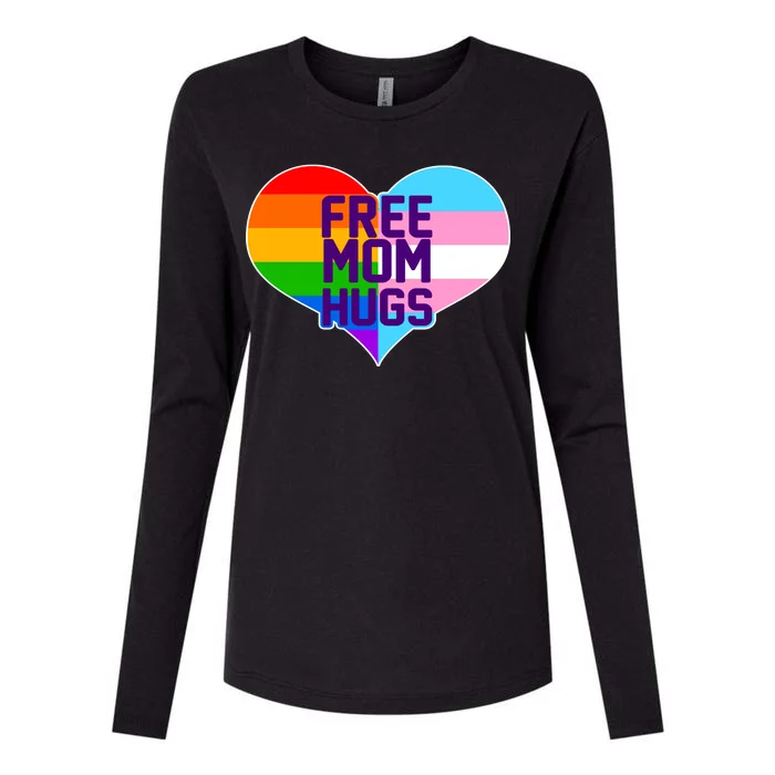 Free Mom Hugs LGBT Support Womens Cotton Relaxed Long Sleeve T-Shirt