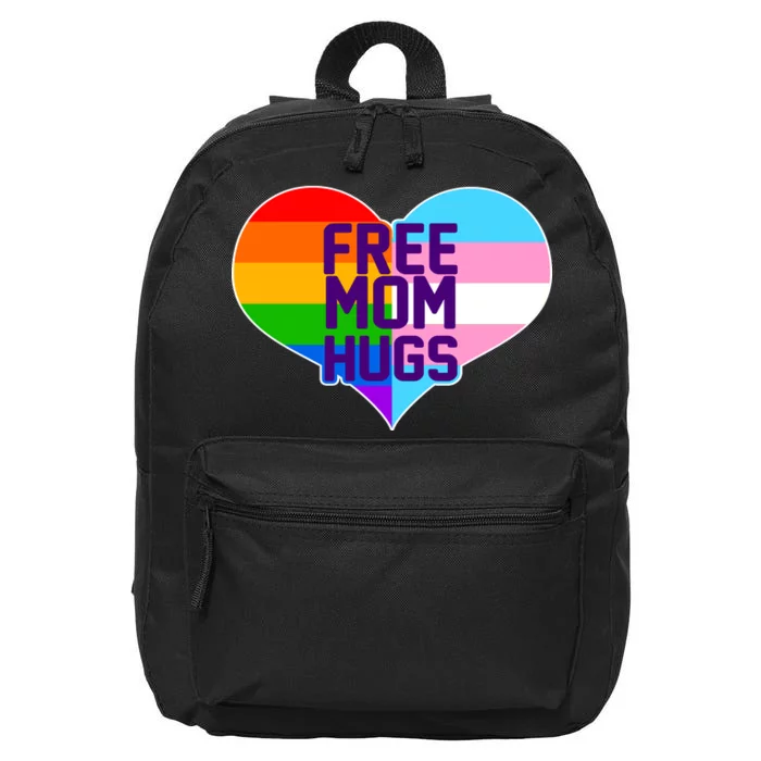 Free Mom Hugs LGBT Support 16 in Basic Backpack