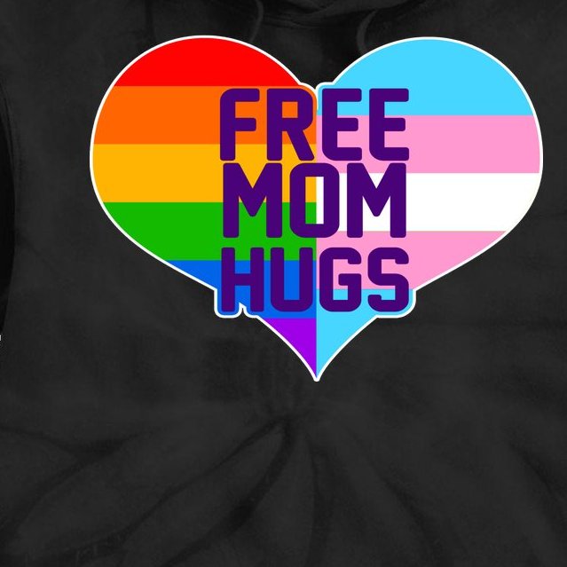 Free Mom Hugs LGBT Support Tie Dye Hoodie