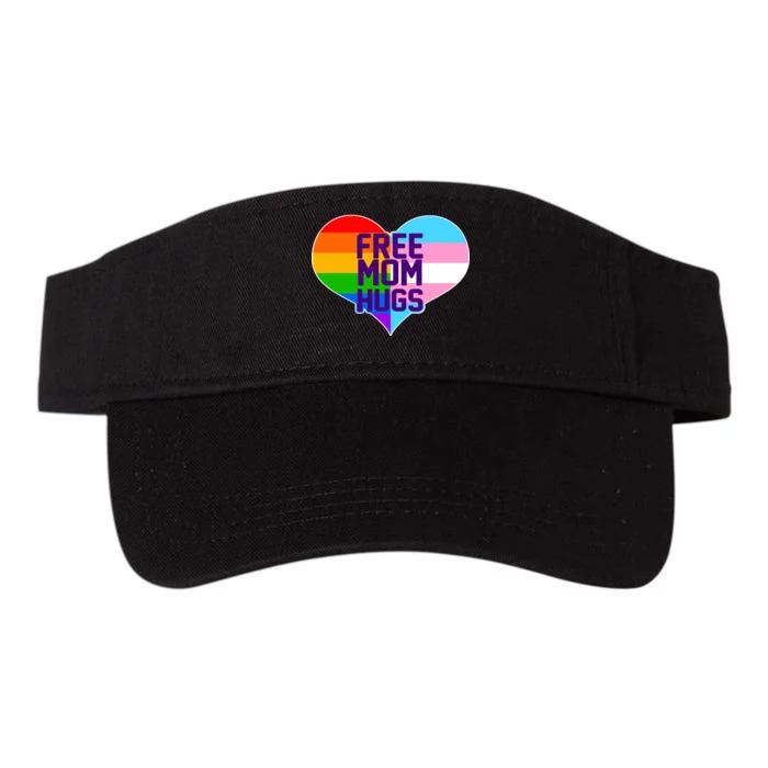 Free Mom Hugs LGBT Support Valucap Bio-Washed Visor