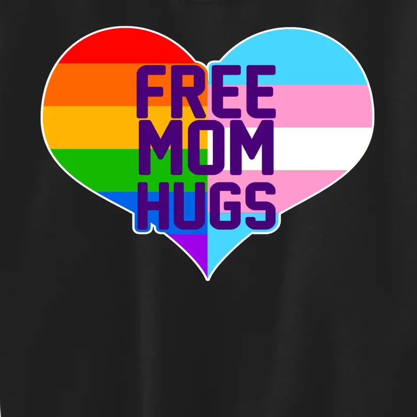 Free Mom Hugs LGBT Support Kids Sweatshirt