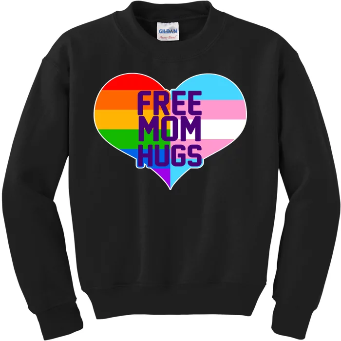 Free Mom Hugs LGBT Support Kids Sweatshirt