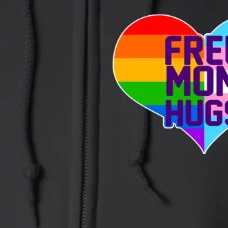 Free Mom Hugs LGBT Support Full Zip Hoodie