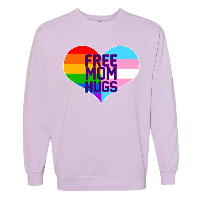 Free Mom Hugs LGBT Support Garment-Dyed Sweatshirt