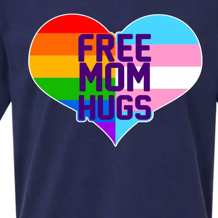 Free Mom Hugs LGBT Support Sueded Cloud Jersey T-Shirt