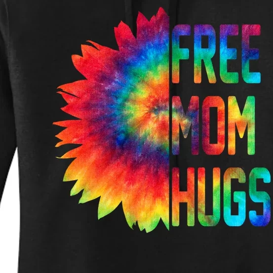 Free Mom Hugs Tie Dye Sunflower Women's Pullover Hoodie