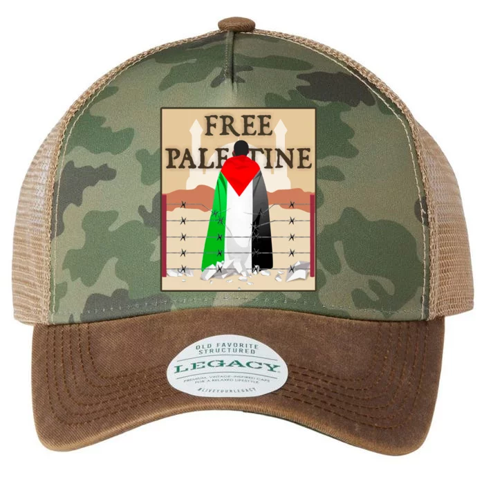 Free Palestine Legacy Tie Dye Trucker Hat