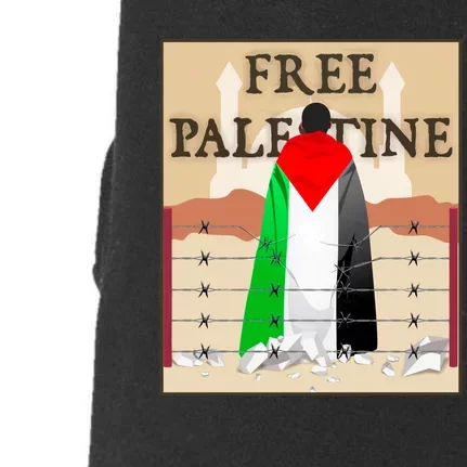 Free Palestine Doggie 3-End Fleece Hoodie