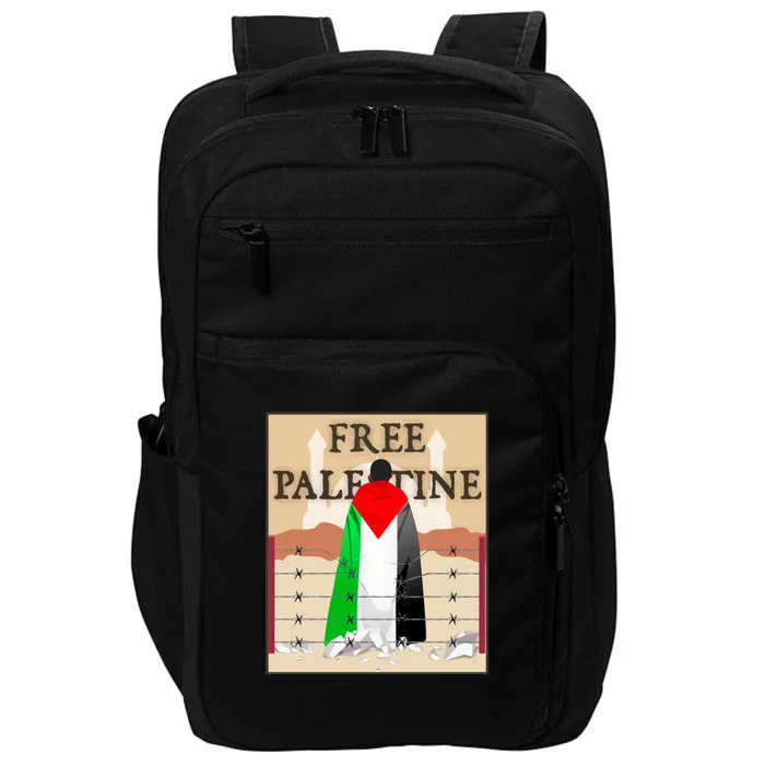 Free Palestine Impact Tech Backpack