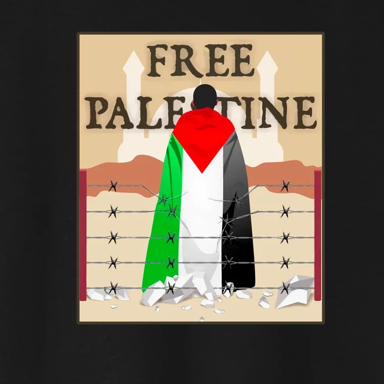 Free Palestine Women's Crop Top Tee