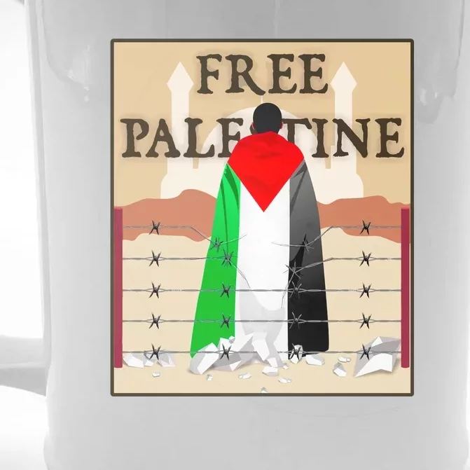 Free Palestine Front & Back Beer Stein