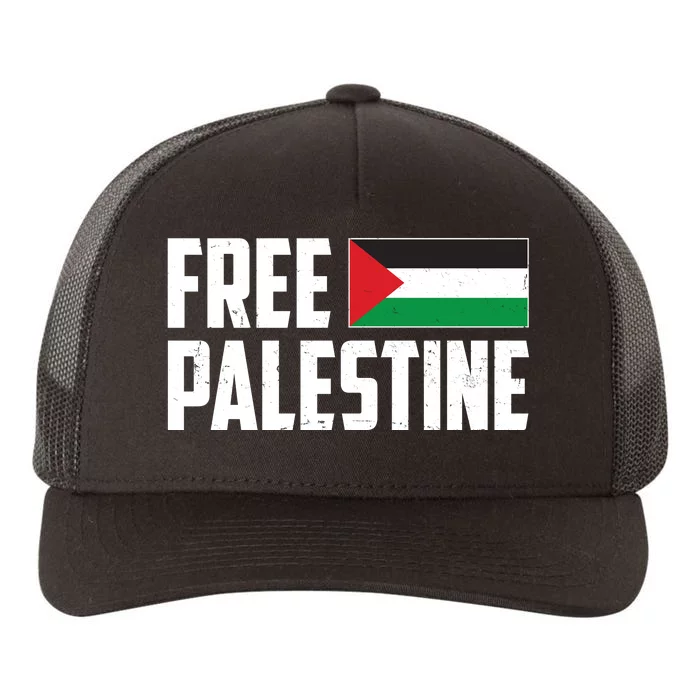 Free Palestine Flag Yupoong Adult 5-Panel Trucker Hat