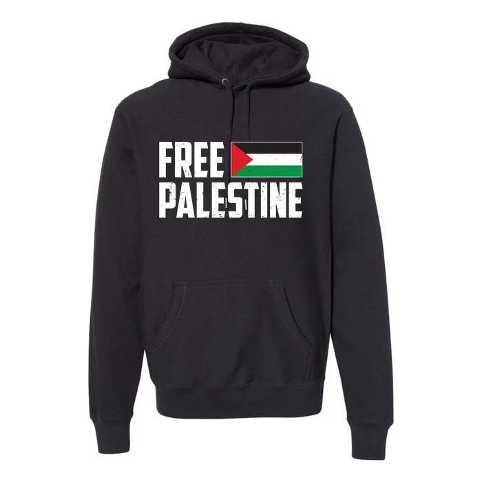 Free Palestine Flag Premium Hoodie