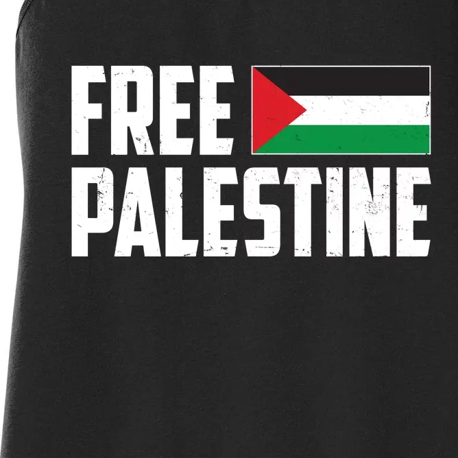 Free Palestine Flag Women's Racerback Tank