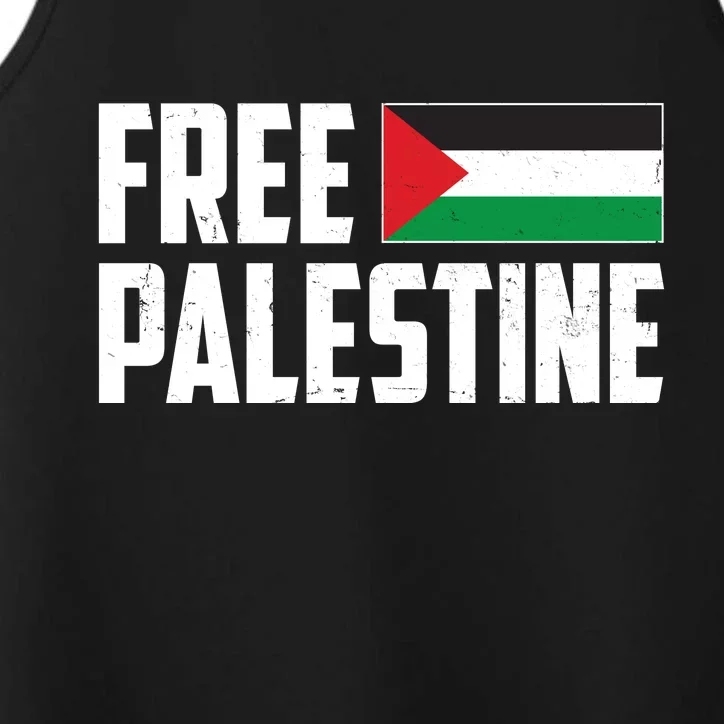 Free Palestine Flag Performance Tank