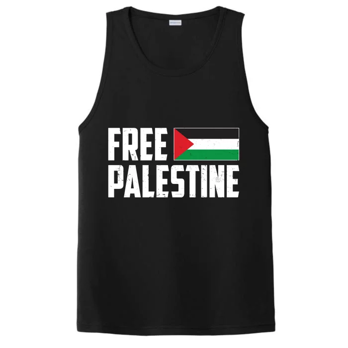 Free Palestine Flag Performance Tank