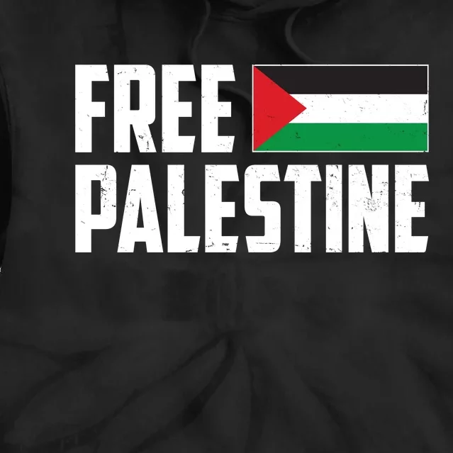 Free Palestine Flag Tie Dye Hoodie