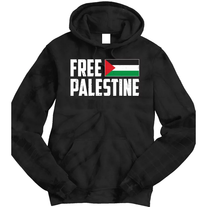 Free Palestine Flag Tie Dye Hoodie