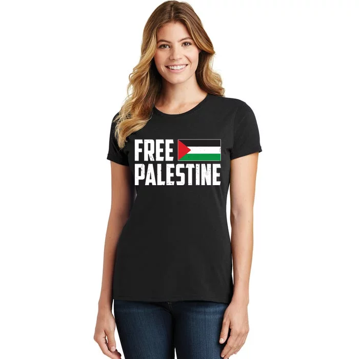 Free Palestine Flag Women's T-Shirt