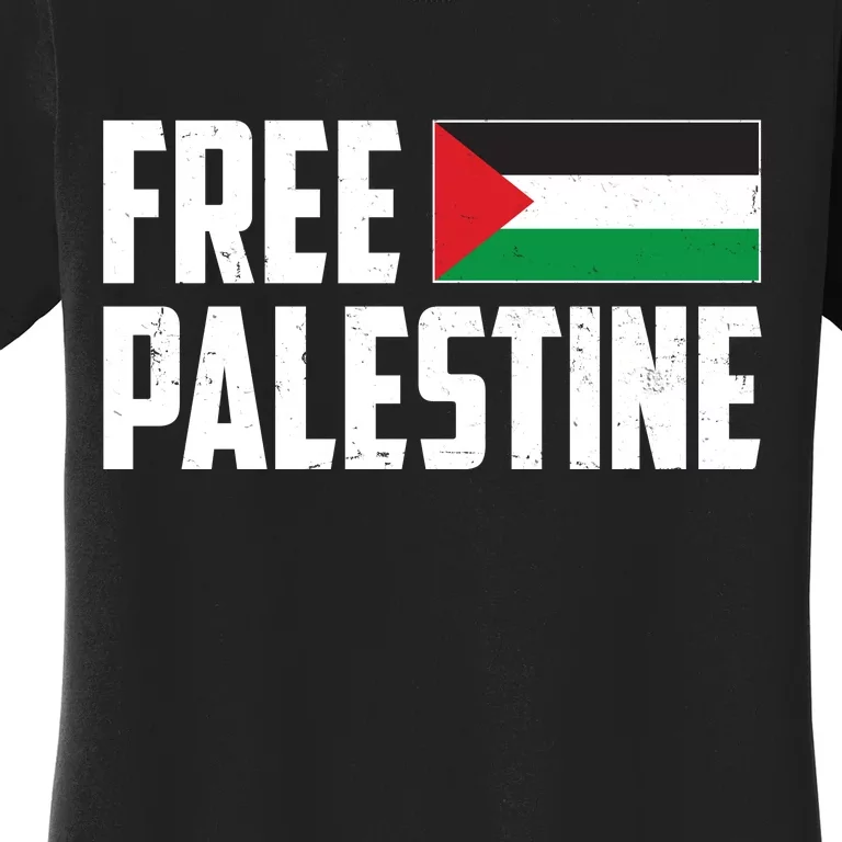 Free Palestine Flag Women's T-Shirt