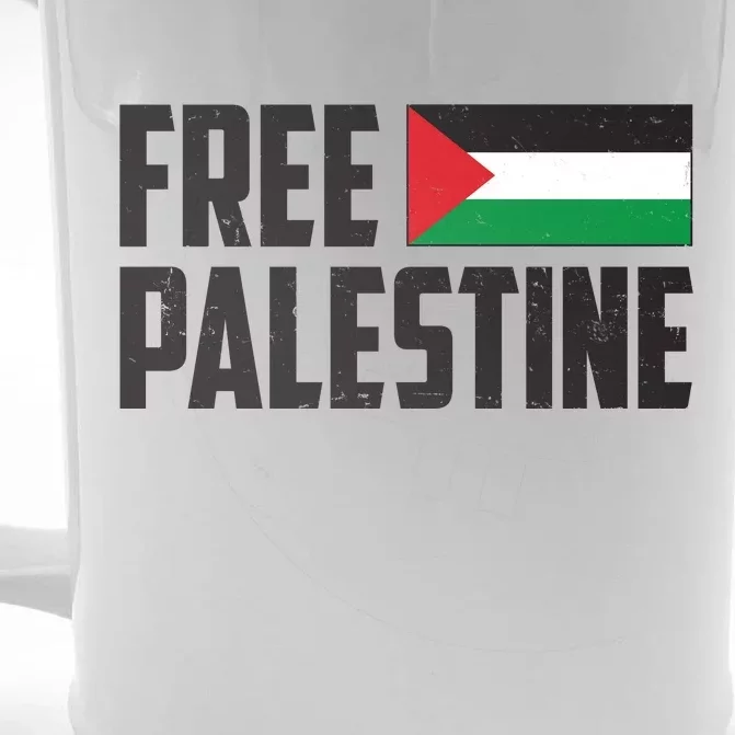 Free Palestine Flag Front & Back Beer Stein