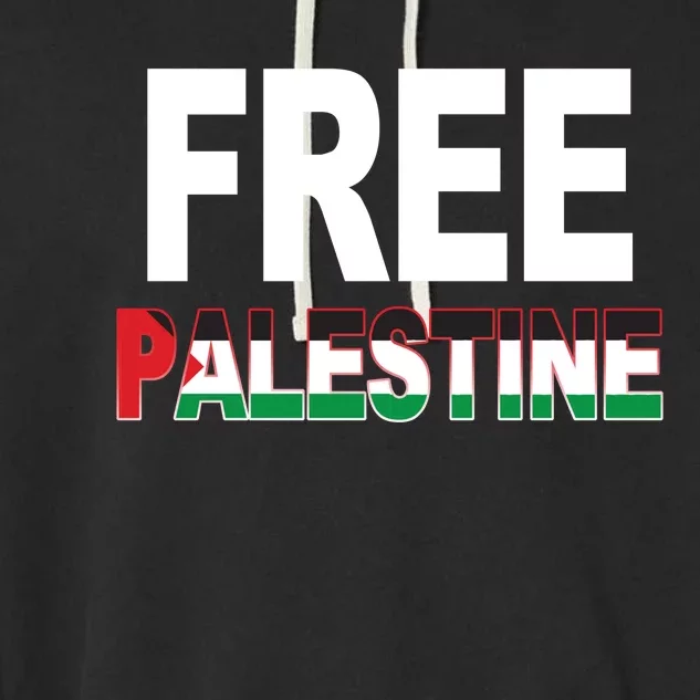 Free Palestine Flag Palestine Garment-Dyed Fleece Hoodie