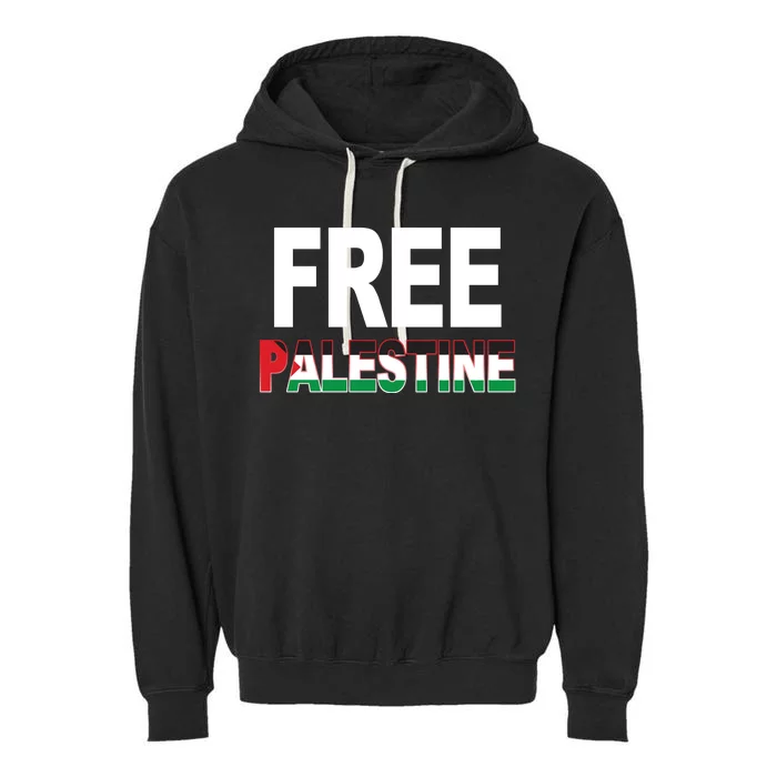 Free Palestine Flag Palestine Garment-Dyed Fleece Hoodie