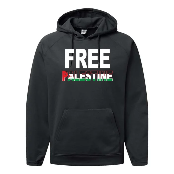 Free Palestine Flag Palestine Performance Fleece Hoodie