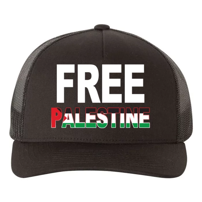 Free Palestine Flag Palestine Yupoong Adult 5-Panel Trucker Hat