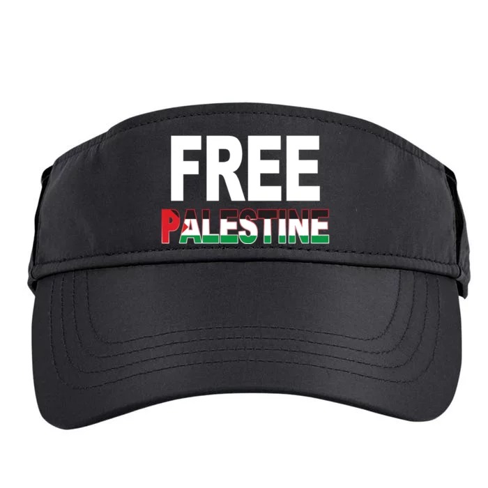 Free Palestine Flag Palestine Adult Drive Performance Visor