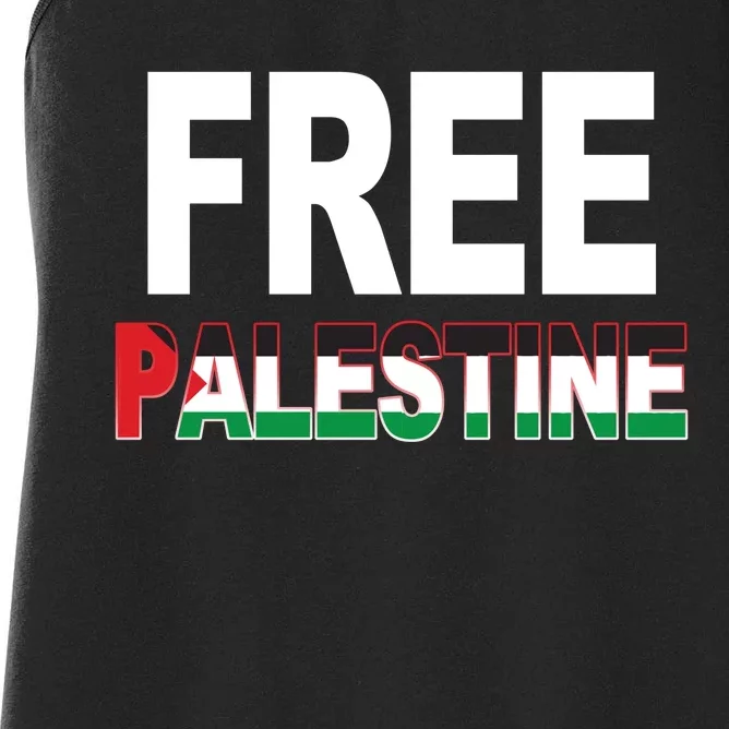 Free Palestine Flag Palestine Women's Racerback Tank