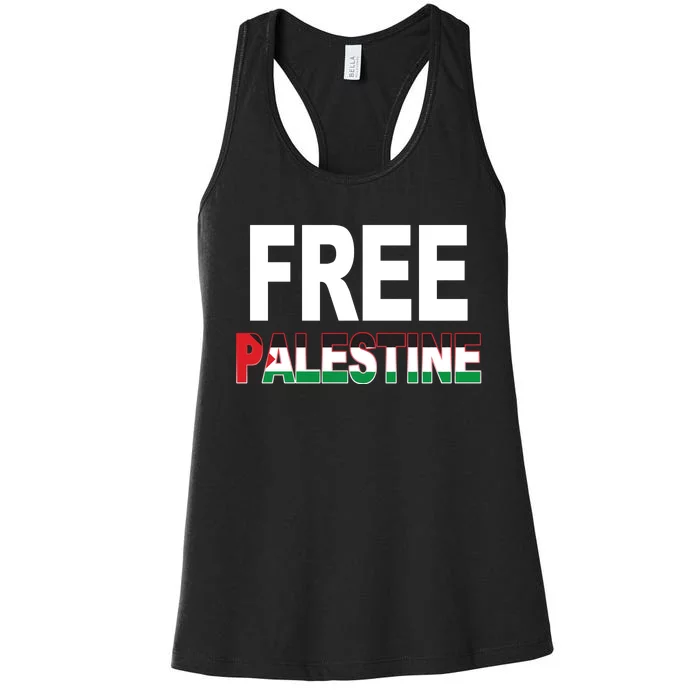 Free Palestine Flag Palestine Women's Racerback Tank