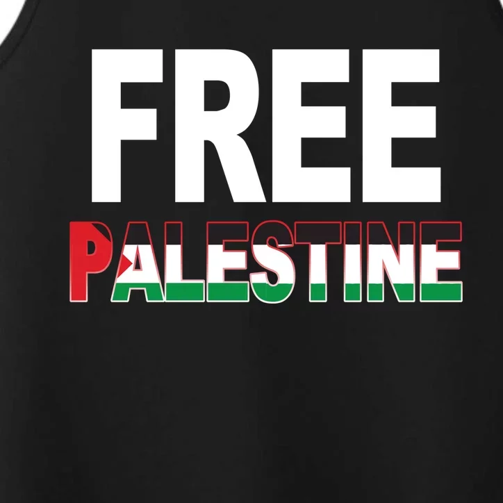 Free Palestine Flag Palestine Performance Tank