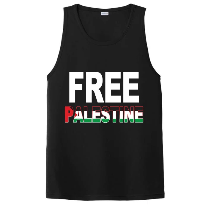 Free Palestine Flag Palestine Performance Tank