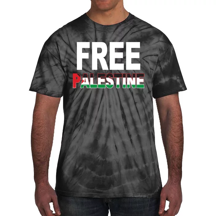 Free Palestine Flag Palestine Tie-Dye T-Shirt