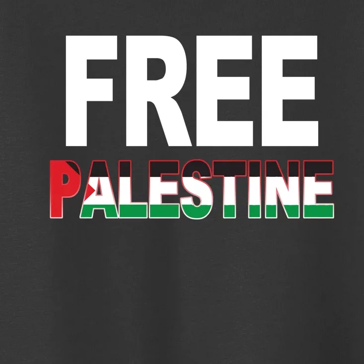 Free Palestine Flag Palestine Toddler T-Shirt