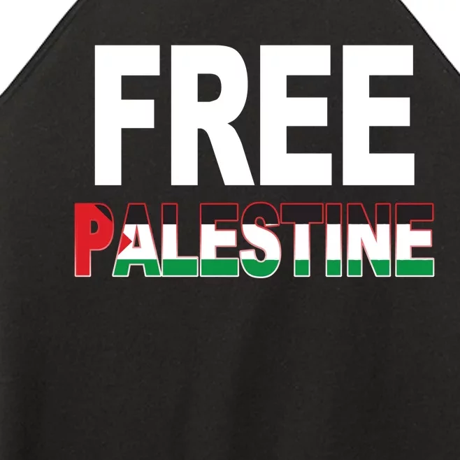 Free Palestine Flag Palestine Women’s Perfect Tri Rocker Tank