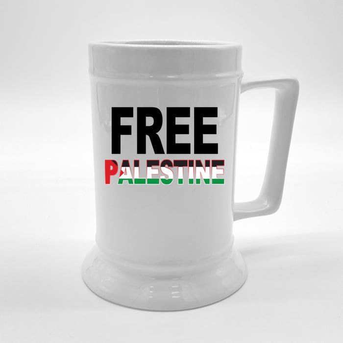 Free Palestine Flag Palestine Front & Back Beer Stein