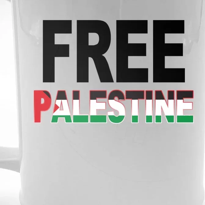 Free Palestine Flag Palestine Front & Back Beer Stein